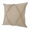 Edge Collections - 20" x 20" - Brown - Textured Decorative Throw Pillow with Zipper - 1 Piece